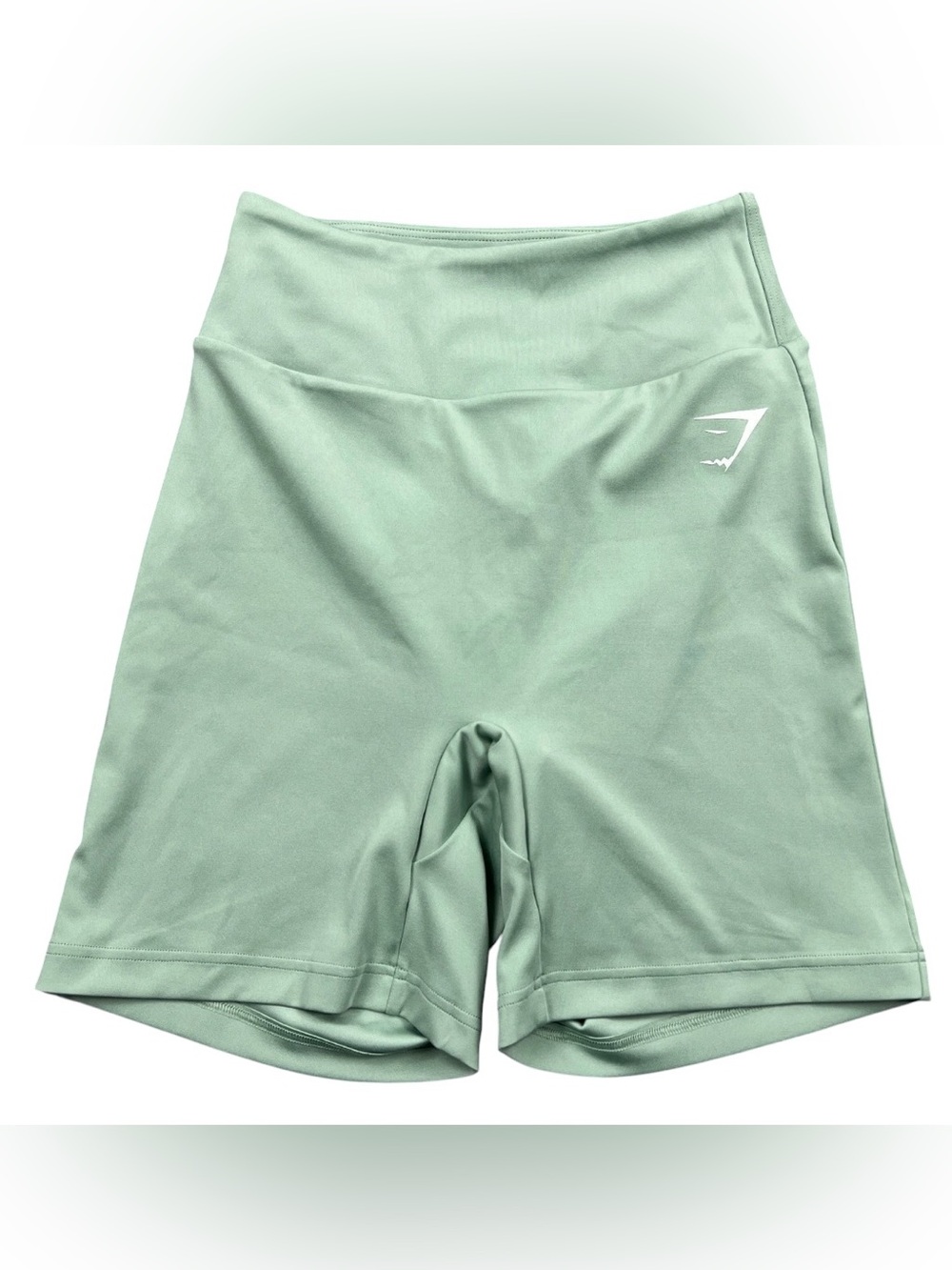 Gymshark GS Power Original Tight Shorts Womens Medium Green 5" Biker Compression